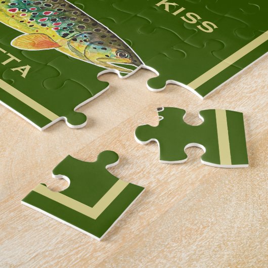 Puzzle Belle truite - Brook, arc-en-ciel, Brown (Côté)