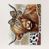 Puzzle Belle vache des Highlands (Vertical)