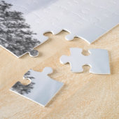 Puzzle Belle vapeur Locomotive d'hiver scène (Côté)