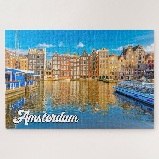 Puzzle Belle Ville D'Amsterdam, Pays-Bas (Horizontal)