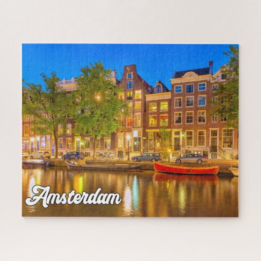 Puzzle Belle Ville D'Amsterdam, Pays-Bas (Horizontal)