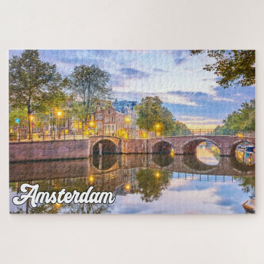 Puzzle Belle Ville D'Amsterdam, Pays-Bas (Horizontal)
