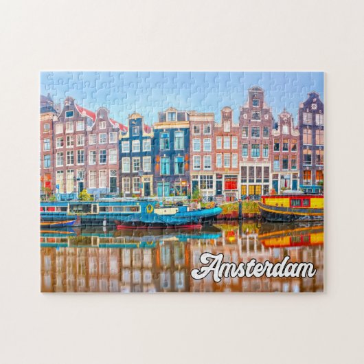 Puzzle Belle Ville D'Amsterdam, Pays-Bas (Horizontal)