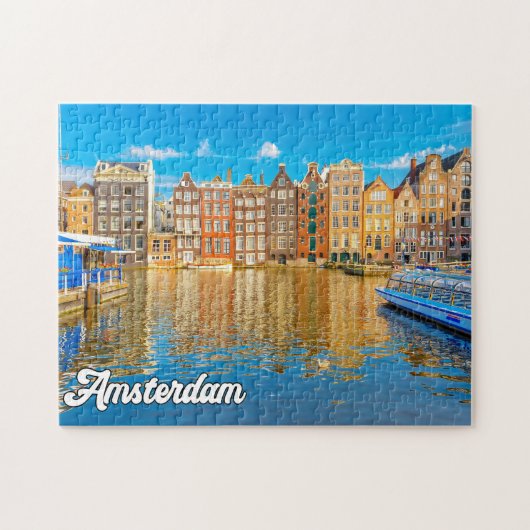 Puzzle Belle Ville D'Amsterdam, Pays-Bas (Horizontal)