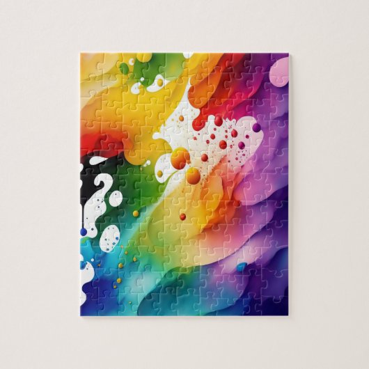 Puzzle Belles couleurs de fusion Splash Abstrait (Vertical)