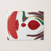 Puzzle Belles couleurs rouge, blanc, violet, vert texture (Horizontal)