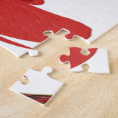 Puzzle Belles couleurs rouge, blanc, violet, vert texture (Côté)