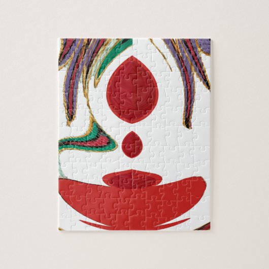 Puzzle Belles couleurs rouge, blanc, violet, vert texture (Vertical)