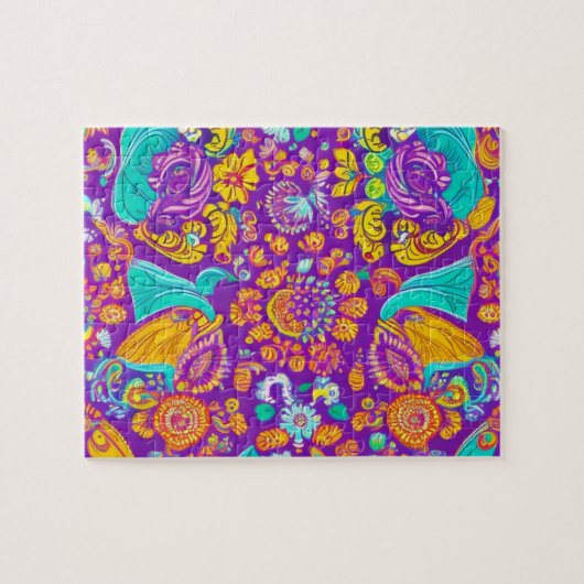 Puzzle Belles fleurs colorées (Horizontal)