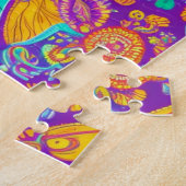 Puzzle Belles fleurs colorées (Côté)