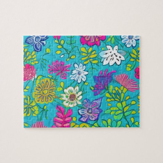 Puzzle Belles fleurs colorées (Horizontal)