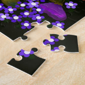 Puzzle Belles fleurs de saumons roses et violets (Côté)