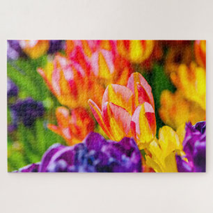 Puzzle Belles fleurs de tulipes
