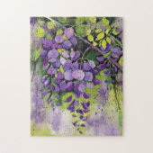 Puzzle Belles Fleurs De Wisteria En Aquarelle (Vertical)