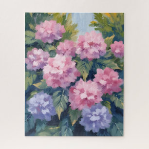 Puzzle Belles Fleurs d'Hortensia Aquarelle Florale