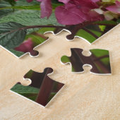 Puzzle Belles fleurs d'hortensia rose (Côté)