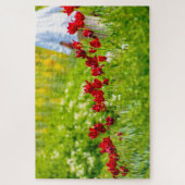 Puzzle Belles fleurs rouges, Pays-Bas (Vertical)