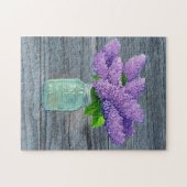 Puzzle Belles Lilacs En Mason Jar Rustique (Horizontal)