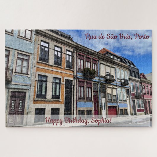 Puzzle Belles maisons de rangées à Porto Portugal (Horizontal)