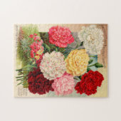 Puzzle Belles oeillets à graines florales victoriennes (Horizontal)