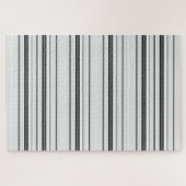 Puzzle Belles rayures gris blanc (Horizontal)