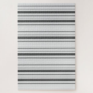 Puzzle Belles rayures gris blanc