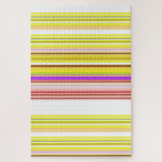 Puzzle Belles rayures jaunes blanches (Vertical)