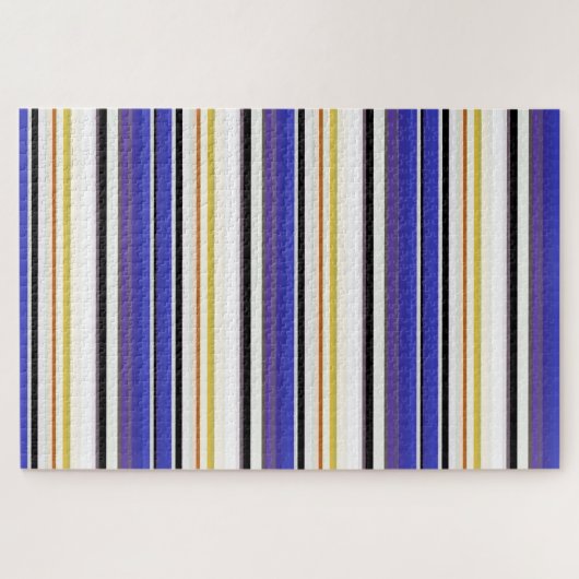 Puzzle Belles rayures violettes blanches (Horizontal)