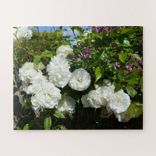 Puzzle Belles roses blanches (Horizontal)