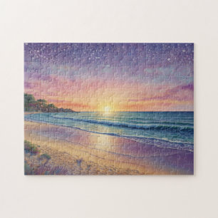 Puzzle Belles vagues de plage et art de rivage