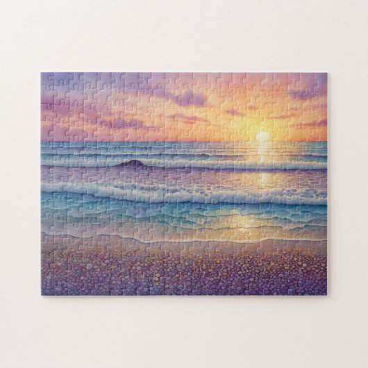 Puzzle Belles vagues de plage et art de rivage (Horizontal)