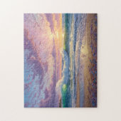 Puzzle Belles vagues de plage et art de rivage (Vertical)