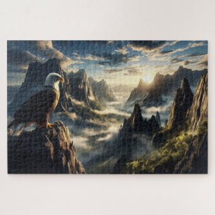 Puzzle Belvédère de l'Aigle royal, réaliste, pic rocheux