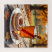 Puzzle Bénédictions d'Automne | Cidre et Donut (Horizontal)