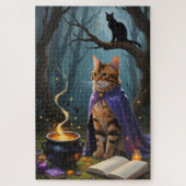 Puzzle Bengale Chat Whimsical Halloween Peinture (Vertical)