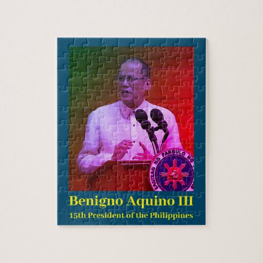 Puzzle Benigno PNoy Aquino III 15e Président Philippines (Vertical)