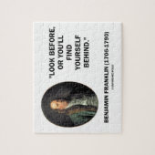 Puzzle Benjamin Franklin Regardez Avant De Vous Retrouver (Vertical)