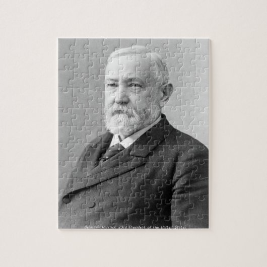 Puzzle Benjamin Harrison 23e président des États-Unis. (Vertical)