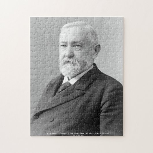 Puzzle Benjamin Harrison 23e président des États-Unis. (Vertical)