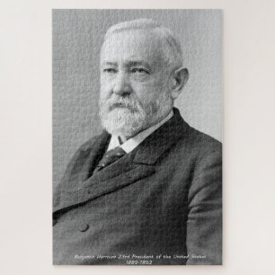 Puzzle Benjamin Harrison 23e président des États-Unis.