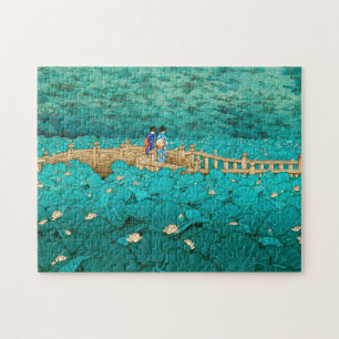 Puzzle Benten Pond au Shiba Kawase Hasui paysage japonais
