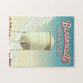 Puzzle Bentonville, Arkansas affiche de voyage. (Horizontal)