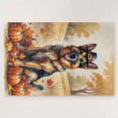 Puzzle Berger Allemand À L'Automne Feuille L'Art Thanksgi (Horizontal)