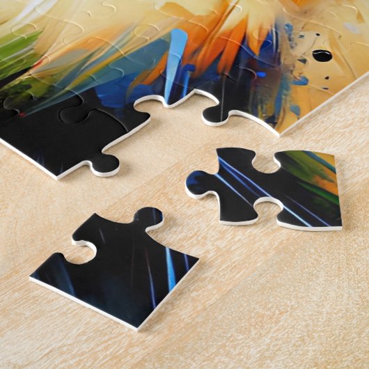 Puzzle Berger allemand noir et chien tan Acrylique Imprim (Côté)