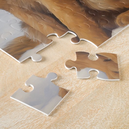 Puzzle berger allemand temps de Noël (Côté)