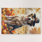 Puzzle Berger anatolien en automne quitte Thanksgiving (Horizontal)