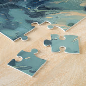 Puzzle Berger belge Chien à cheval Moto Noël (Côté)