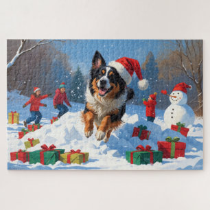 Puzzle Berger belge Scène de neige festive de Noël
