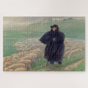 Puzzle Berger dans une pluie (1889) par Camille Pissarro