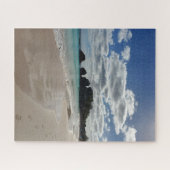 Puzzle Bermudes Beach Empreintes Turquoise Océan (Horizontal)